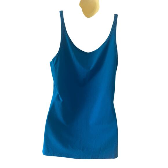NY & Company Blue Tank Top Stone Embellishment NWT Woman Size Large Summer - Picture 2 of 7